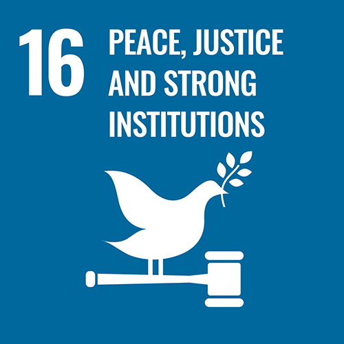 UN Sustainability Development Goal #16: Peace, Justice and Strong Institutions