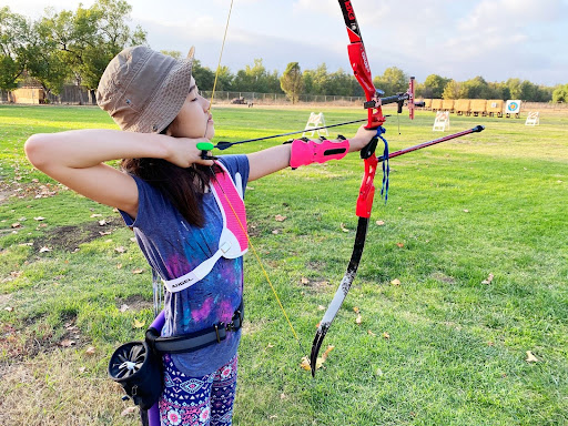 Practice time, Woodley Park Archery Range, 2020