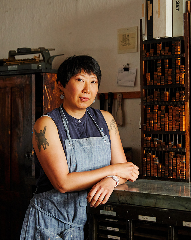 Christine Wong Yap in her studio