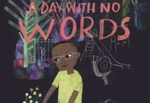 book cover of "a day with no words"