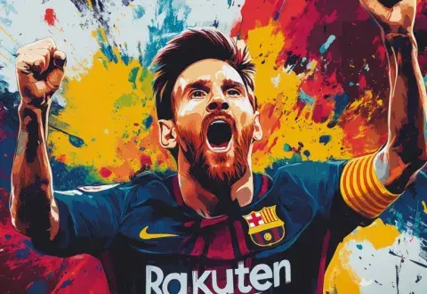 Messi book cover