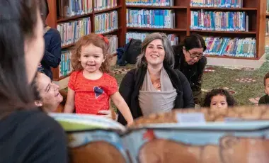 Children at storytime 