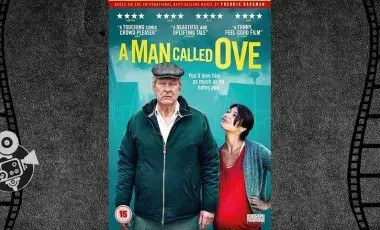 Movie poster showing an older man and younger woman