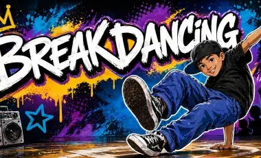 Breakdancing Splash Graphic