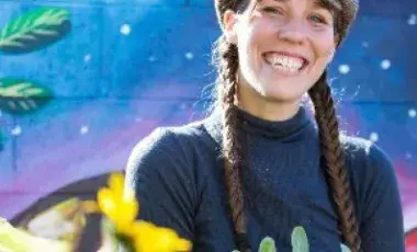 Woman smiling