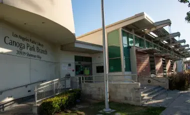exterior of Canoga Park Branch Library