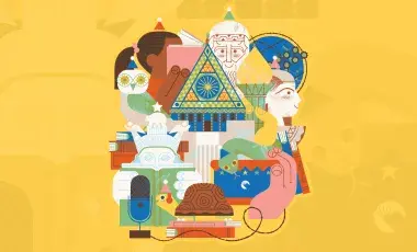 colorful festival poster