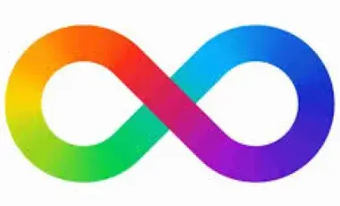 rainbow infinity sign