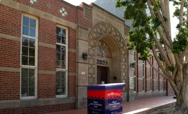 exterior of Felipe de Neve Branch Library
