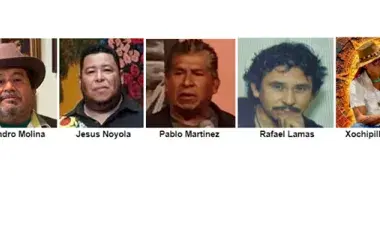 Head shots Alejandro Molina, Jesus Noyola, Pablo Martinez, Rafael Lamas, and Xochipilli Spirit