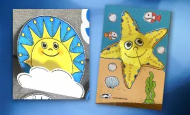 A sun craft and a beach craft