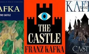 Various book covers of The Castle by Franz Kafka