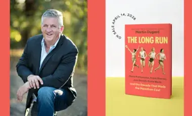 Best Selling Author Martin Dugard and Book Cover for the Long Run, April 2026.