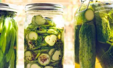 pickled vegetables in jars