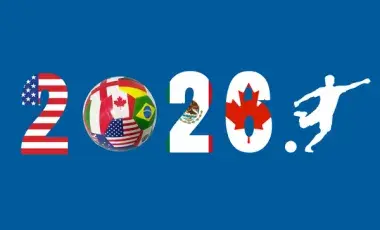 the number 2026 with flags in the design