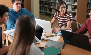 Students studying for College 