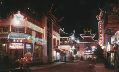 L.A.'s Chinatown at night