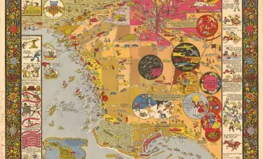 Historical and Recreational Map of Los Angeles