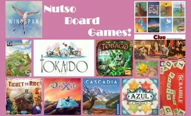 Artwork from various board games.