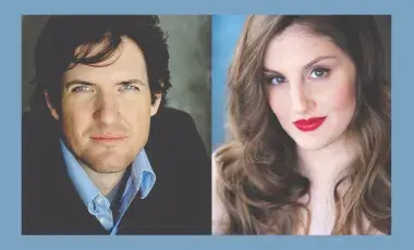 Portrait of Gabriel Manro & April Amante, two Broadway singers