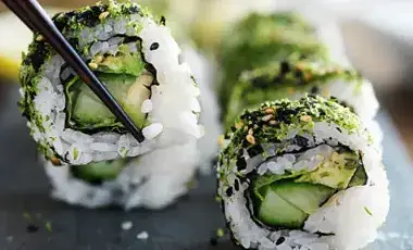 rice roll with veggies