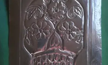 Tin Embossing with Skull Design