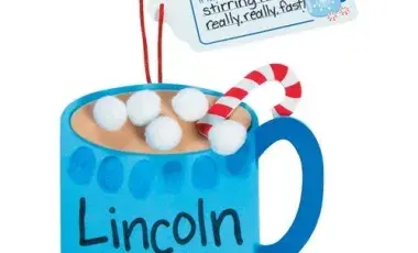 Blue hot chocolate mug craft