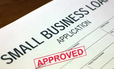 Small business loan application approved