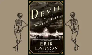 cover of the book flanked by images of skeletons