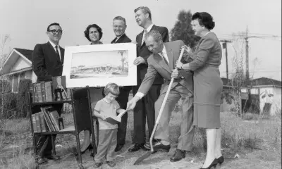 Palms Rancho Branch Library groundbreaking, 1963
