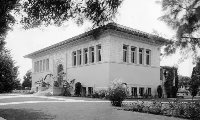 Vermont Square Branch Library, the first library building constructed by the Los Angeles Public Library and the oldest branch building still in use today.