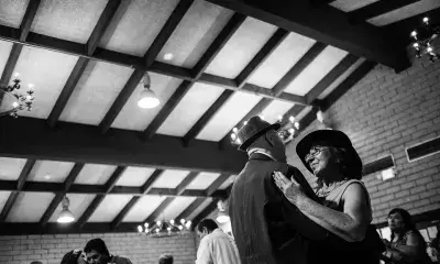 two people dancing together