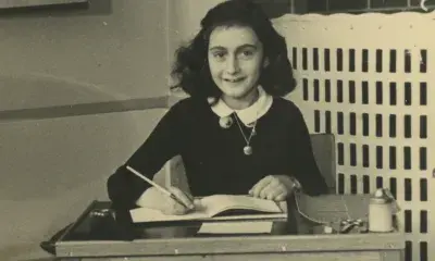 Photo of Anne Frank in her Montessori School, 1940