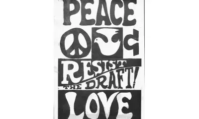 Peace & Love: Resist the Draft Leaflet cover