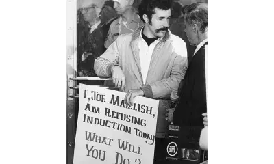 Joe Maizlish at Induction Refusal, 1968