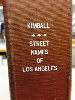 Streets of Los Angeles spine