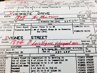 Entry from Bernice Kimball's "Streets of Los Angeles"