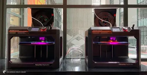 Octavia Lab's 3D printers making face shields