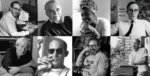 Collage of famous authors