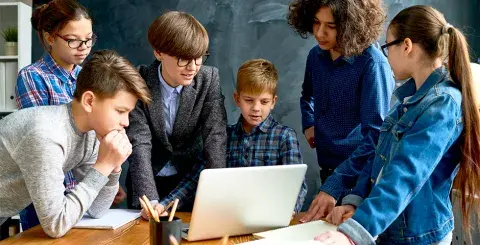 Group of young, budding entrepreneurs