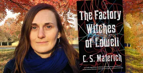 Author C.S. Malerich and her latest novella, The Factory Witches of Lowell