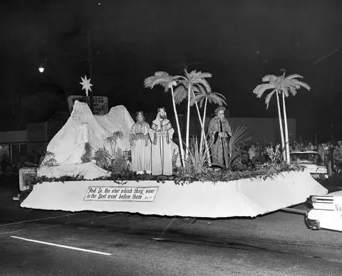 three wise men on a float