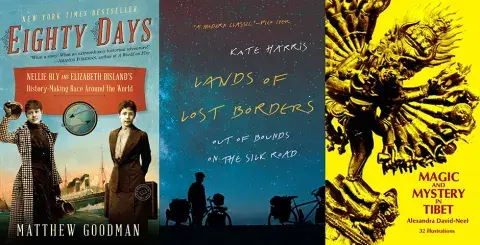 three of the book jackets featured