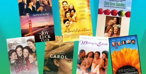 Collage of films adapted from books