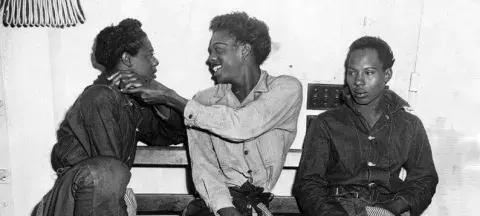 Franke Goode, 17, left; Francis J. Socwell, 18.