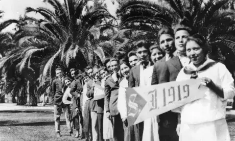 The Sherman Institute class of 1919. Shades of L.A. Collection.