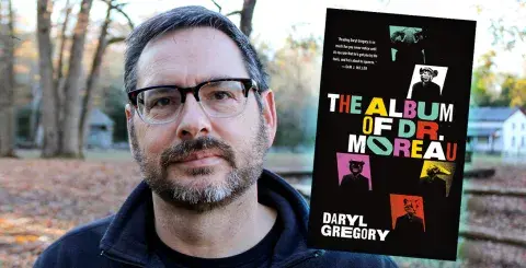 Author Grant Farley and his latest novel, The Album of Dr. Moreau