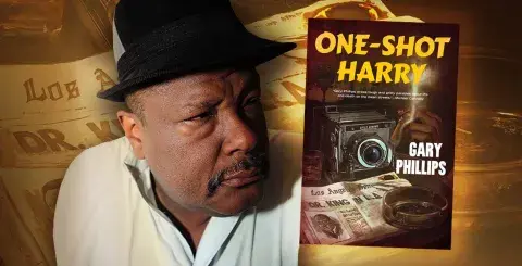 Author Gary Philips and his latest novel, One-Shot Harry
