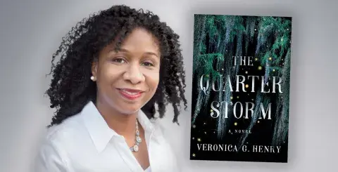 Author Veronica G. Henry and her latest novel, The Quarter Storm 