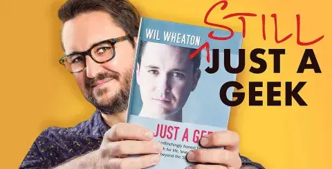 Author Wil Wheaton and his annotated memoir, Just A Geek